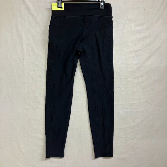 A New Day Women's Small Black High Rise Faux Leather Leggings Ankle Zip Slim Fit - Picture 10 of 13